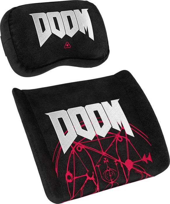 noblechairs Kissen-Set Doom Edition Lendenkissen, schwarz