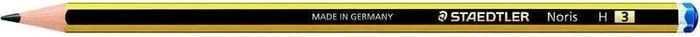 Staedtler Noris 120 Bleistift H graphit, schwarz/gelb (120-3)