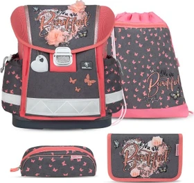 Belmil Classy Bloomy Blossom Schultaschen-Set, 4-tlg.
