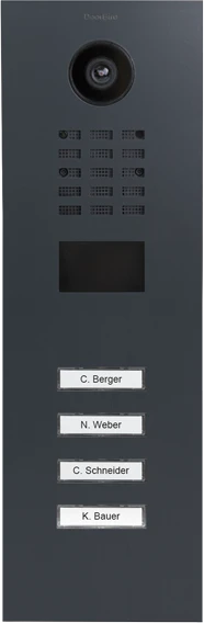 DoorBird D2104V IP Video Türstation mit 4 Ruftasten