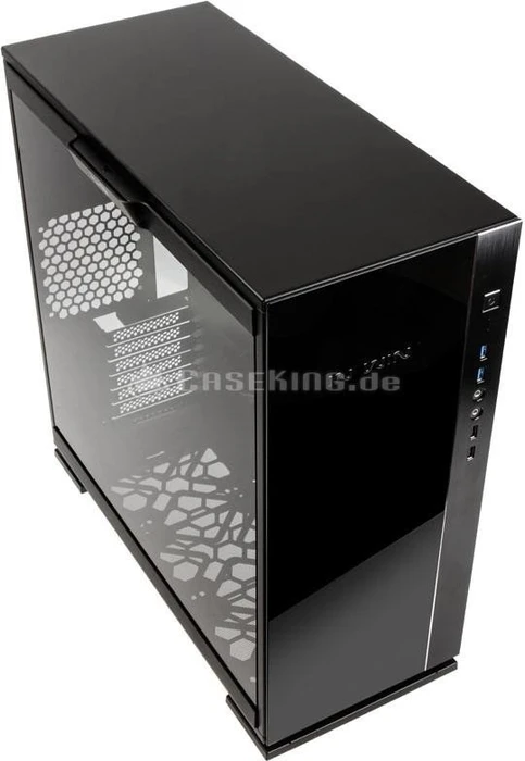 In Win 305, schwarz, Glasfenster