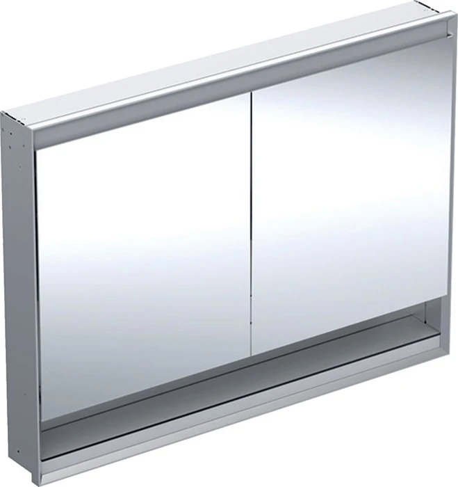 Geberit ONE Spiegelschrank ComfortLight, Nische, 2 Türen, UP-Montage, 120cm, Aluminium eloxiert