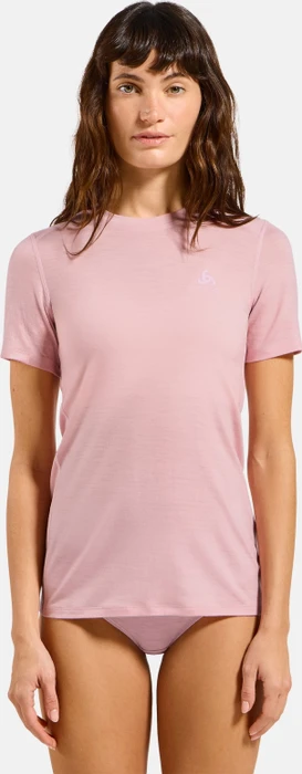 Odlo Natural Merino 160 Baselayer Funktionsshirt kurzarm hyper pink (Damen)