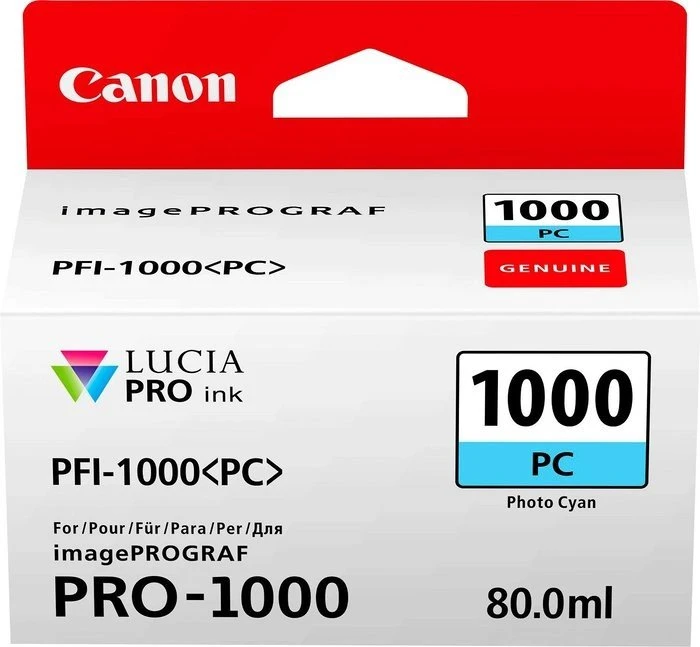 Canon Tinte PFI-1000PC cyan photo