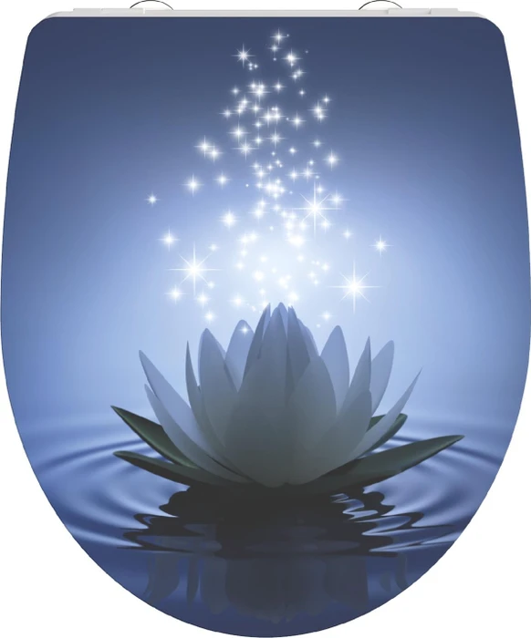 Schütte Duroplast High Gloss WC-Sitz mit Absenkautomatik und Schnellverschluss water lily