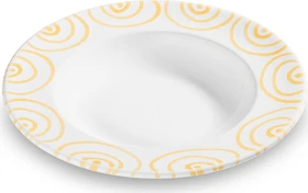 Gmundner Keramik Gelbgeflammt Suppenteller Gourmet 24cm