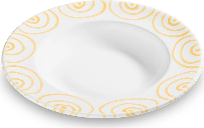 Gmundner Keramik Gelbgeflammt Suppenteller Gourmet 24cm