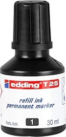 edding T25 Permanentmarker Tintenflasche schwarz, 30ml