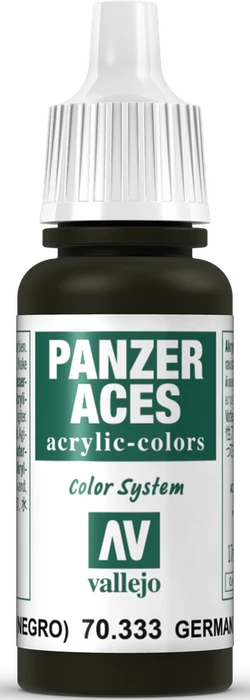 Vallejo Panzer Aces 033 german tankcrew black, 17ml