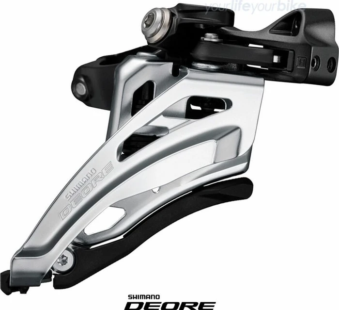 Shimano Deore FD-M6020-M 2-fach 10s Umwerfer Schelle (Side Swing) 34.9mm