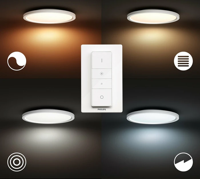 Philips Hue White Ambiance Aurelle LED-Panel weiß