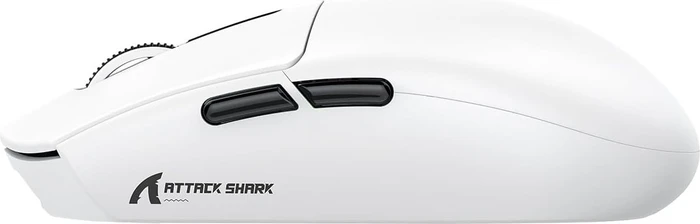 Attack Shark G3Pro Tri-mode Wireless Gaming Mouse mit Ladestation, White, USB/Bluetooth