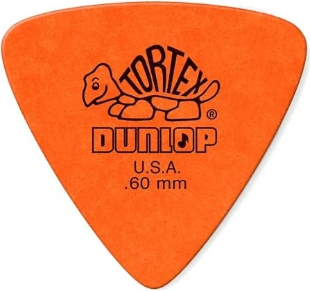 Dunlop Tortex Triangle Pick, .60mm, 72-Pack