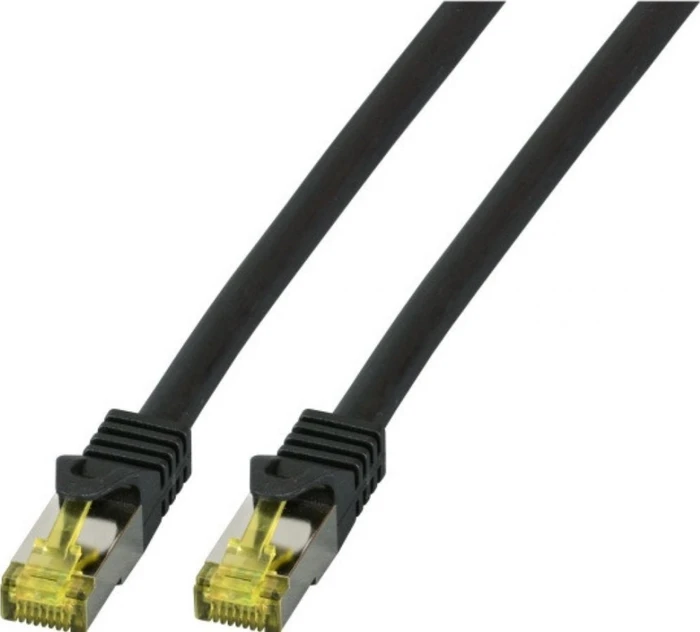 EFB Elektronik Patchkabel, Cat7/Cat6a, S/FTP, RJ-45/RJ-45, 0.5m, schwarz