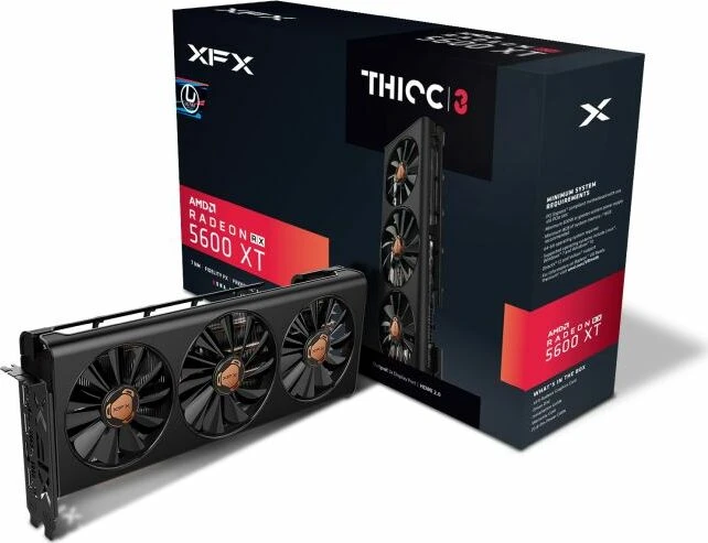 XFX Radeon RX 5600 XT Thicc III Pro 12Gbps, 6GB GDDR6, HDMI, 3x DP