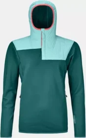Ortovox Fleece Plus Anorak pacific green (Damen)