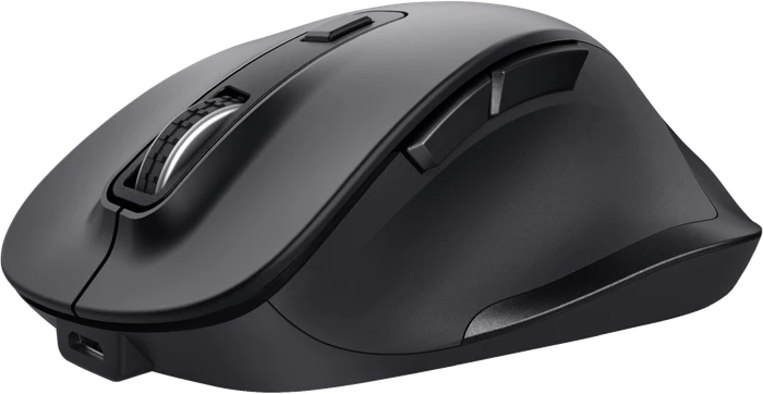 Trust Fyda Rechargeable Wireless Comfort Mouse schwarz, ECO zertifiziert, USB