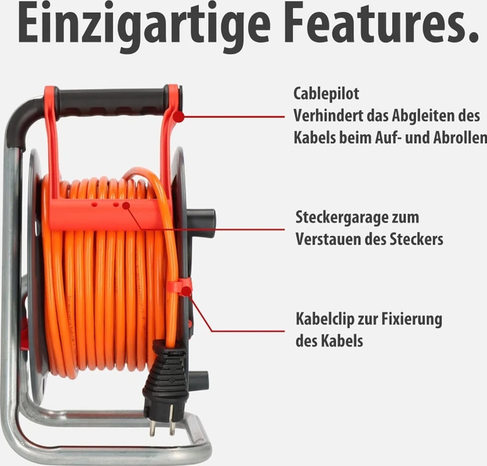 Brennenstuhl Garant V2 Kabeltrommel, Schuko auf 3x Schuko, 25m, IP44, AT-N05V3V3-F 3G1,5