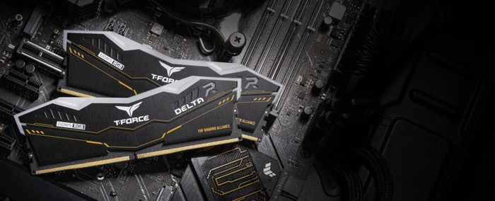 TeamGroup T-Force DELTA TUF Gaming Alliance RGB UDIMM 32GB Kit, DDR5-6000, CL38-38-38-78, X8