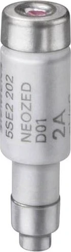 Siemens NEOZED-Sicherungseinsatz, D02, 50 A, gG, Un AC: 400 V, Un DC: 250 V, mit versilberten Kontaktkappen