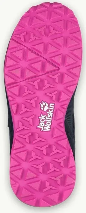 Jack Wolfskin Woodland Texapore Low VC blau/rosa (Junior)