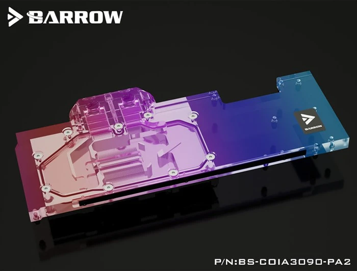 Barrow NVIDIA RTX 3090 LRC 2.0 Full Coverage GPU Water Block, Colorful 3090 Advanced OC Aurora