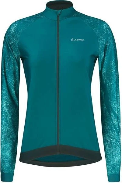 Löffler Taylor Full-Zip Trikot langarm blue coral (Damen)