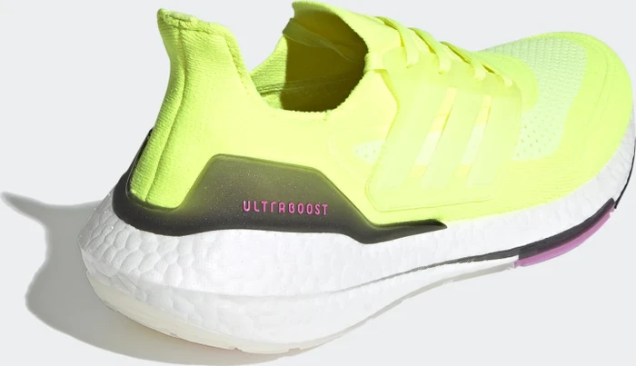 adidas Ultraboost 21 solar yellow/cloud white/screaming pink (Herren)