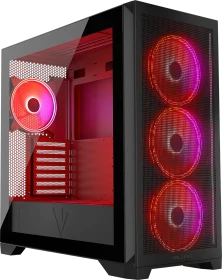Modecom Volcano Expanse S Apex ARGB Midi, schwarz, Glasfenster