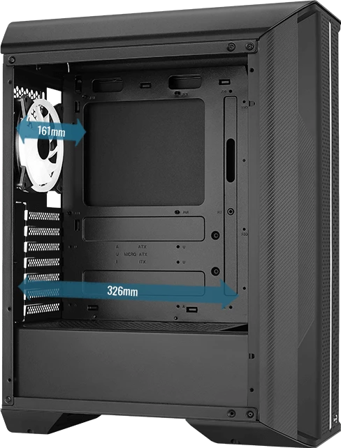 AeroCool Splinter Duo, Glasfenster