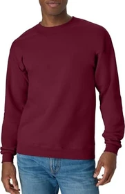 Hanes EcoSmart Fleece Sweatshirt maroon