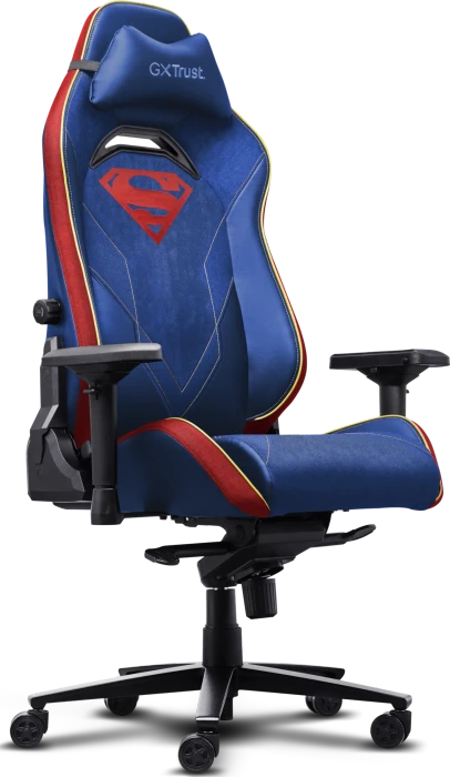 Trust Gaming GXT 721SM Ruya Pro Gamingstuhl, Superman blau/rot