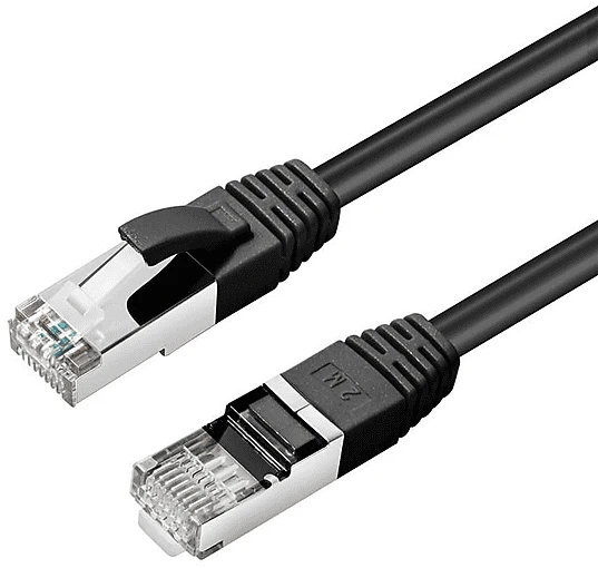 MicroConnect Patchkabel, Cat6a, S/FTP, RJ-45/RJ-45, 0.5m, schwarz