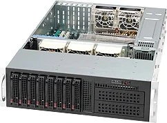 Supermicro SuperChassis 835TQC-R802B, grau/schwarz, 3HE, 1x 800W redundant