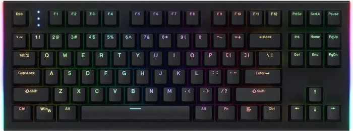 Hator Gravity X TKL Wired, LEDs RGB, Aurum Orange rev.2.0, USB, US