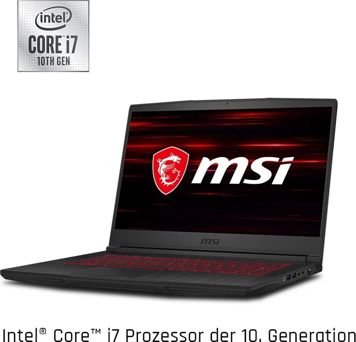 MSI GF65 Thin 10SDR-1080, Core i7-10750H, 16GB RAM, 512GB SSD, GeForce GTX 1660 Ti, DE