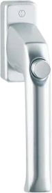 Hoppe London 013SV/U34 Aluminium Fenstergriff mit Druckknopf, selbstsperrend, 32mm Stiftlänge, silber