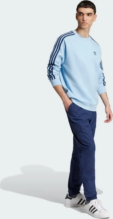 adidas Adicolor Classics 3-Streifen Sweatshirt clear sky (Herren)