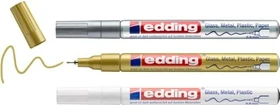 edding 780 Glanzlackmarker silber/gold/weiß, 3er-Set