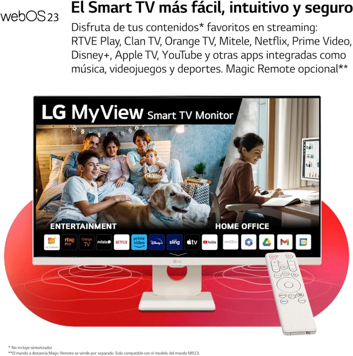 LG MyView Smart Monitor 27SR53F-W, 27"