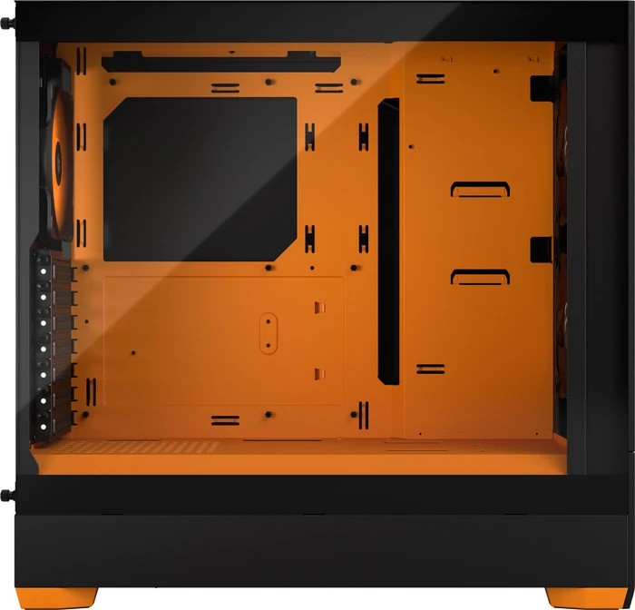 Fractal Design Pop Air RGB Orange Core TG Clear Tint, Glasfenster