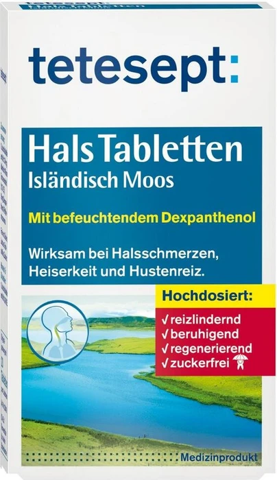 Tetesept Hals & Rachen Tabletten zuckerfrei, 20 Stück
