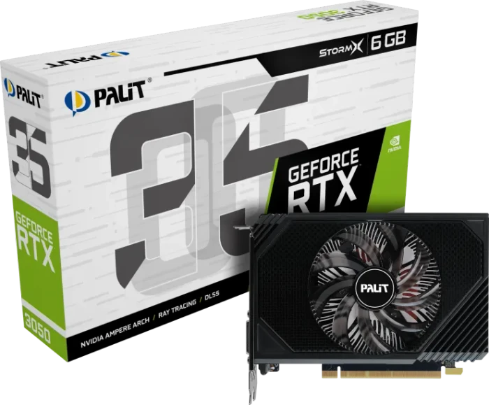 Palit GeForce RTX 3050 StormX, 6GB GDDR6, DVI, HDMI, DP