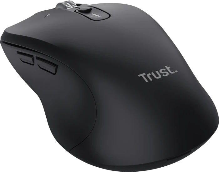 Trust Treva Hyperwheel Multi-Device Wireless Mouse schwarz, USB/Bluetooth