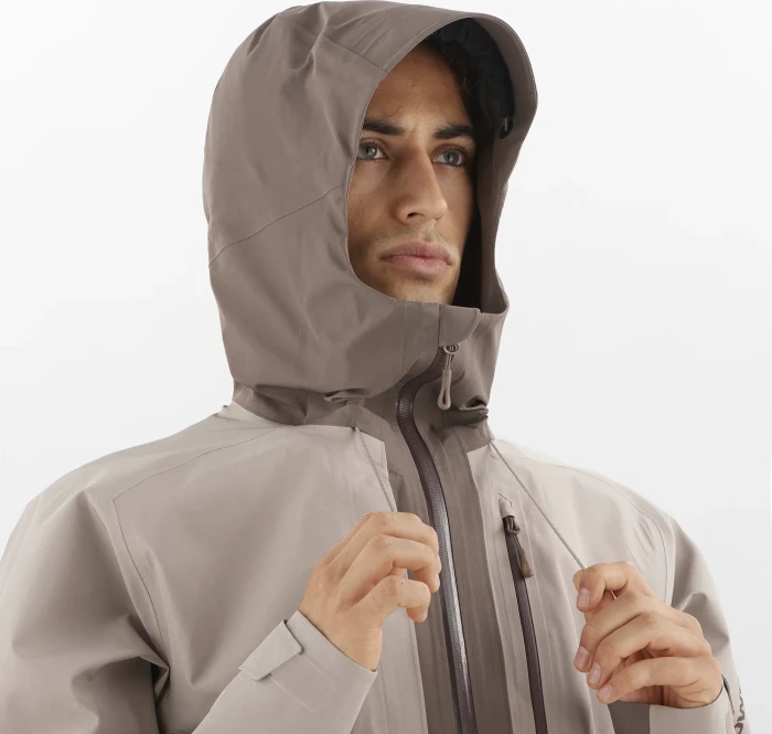 Salomon Outline 3L Gore-Tex Funktionsjacke iron/etherea (Herren)