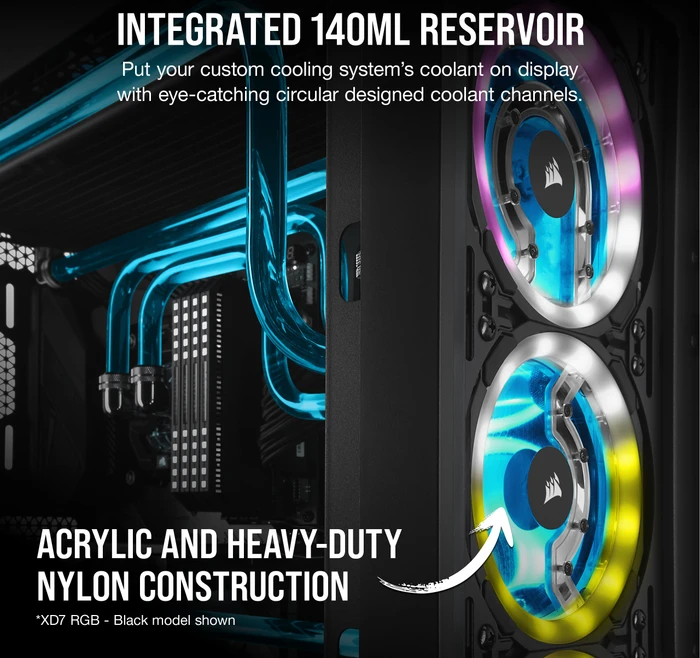 Corsair Hydro X Series XD7 RGB, mit Pumpe, weiß