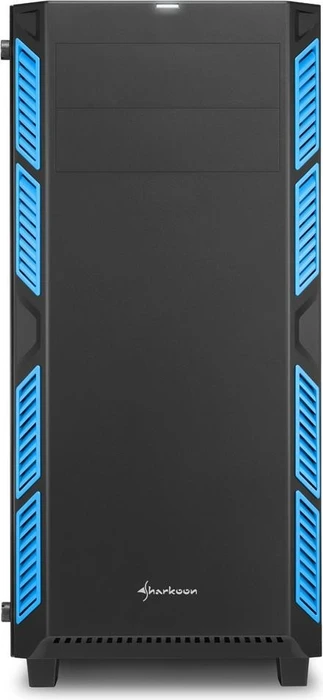 Sharkoon AI7000 Glass blau, Glasfenster