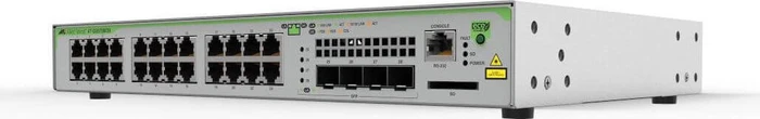 Allied Telesis CentreCOM GS970M Desktop Gigabit Managed Switch, 24x RJ-45, 4x SFP