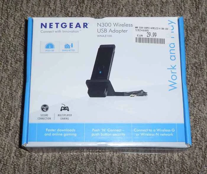 Netgear RangeMax Wireless-N WLAN-Adapter, USB 2.0