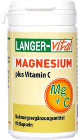 Langer-vital Magnesium + Vitamin C 180 Kapseln, 90 Stück